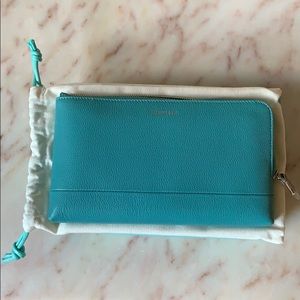 *NIB* Tiffany & Co. Leather Zip Pouch Wallet